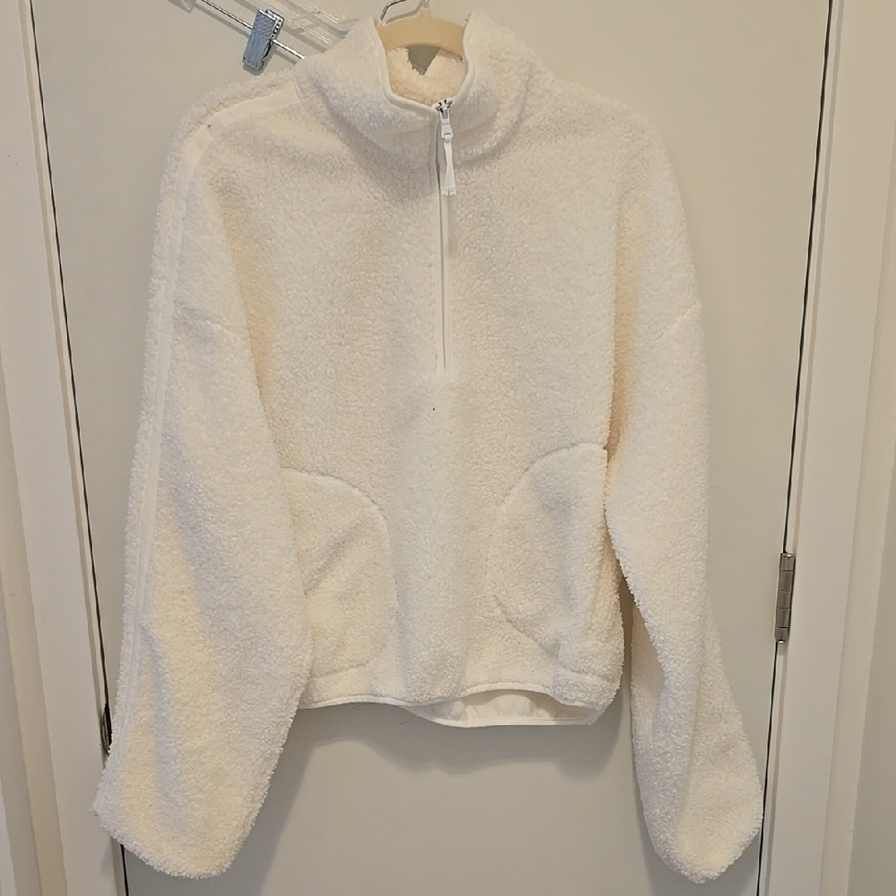 Cozy Cream Quarter-Zip Pullover